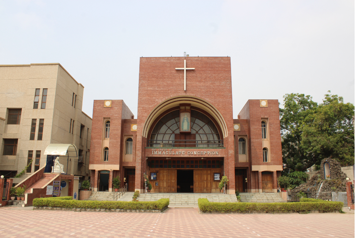 Exterior of the Church of the Immaculate Conception, Kanhei