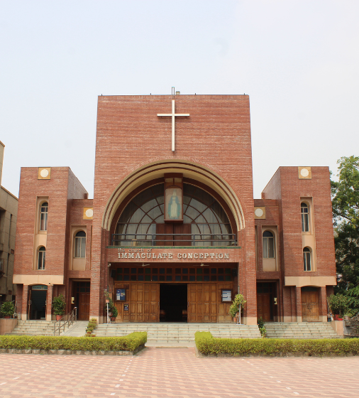 Exterior of the Church of the Immaculate Conception in Gurugram